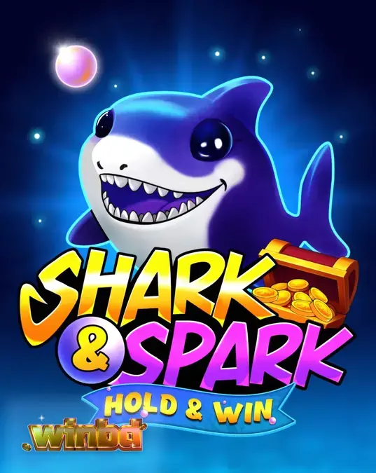 Shark & Spark Hold & Win স্লট গেমের রঙিন আন্ডারওয়াটার ইন্টারফেস